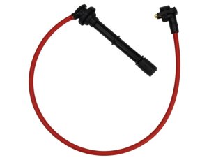 Ford Mustang Spark Plug Wire Set - Ford Racing - 9mm, Spiral-Wound, 45 Deg. Long Boot, Stainless Steel Terminals - Red - `96-`04